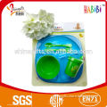 Colorful used plastic tableware for children